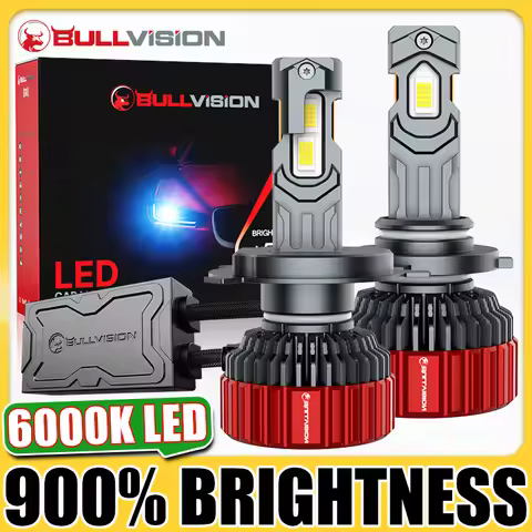 Bullvision G5 H7 H4 Led Lamp Double Copper Tube 6000K Led Light For Car H1 H11 H8 HB3 9005 HB4 9006 