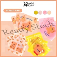 【hot sale】 ❍ B41 Sealed Bag Food Storage Bag Candy Storage Cosmetic Storage Mask Storage Zip Lock Design Barang Baby PANDA HOUSE