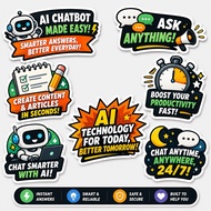 7/24 fast respon chai ai stickers for all use