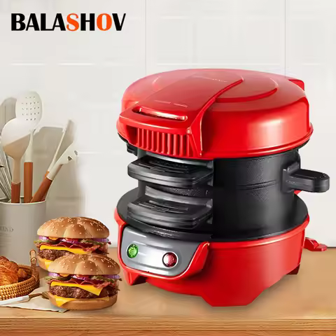 Electric Burger Sandwich Maker Machine Hamburg Sandwich Maker With Egg Cooker Ring Machine Bread Mac