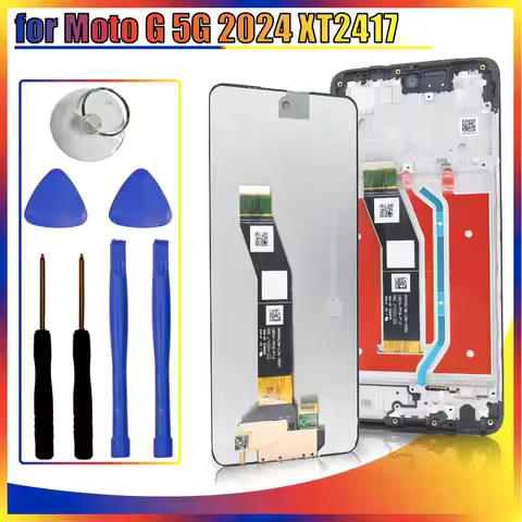 100% Tested LCD for Motorola Moto G 5G 2024 XT2417 LCD Display Touch Screen Digiziter Replace for Mo