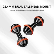 FEICHAO DSLR Camera Mount Aluminum Alloy  25.4mm to 25.4mm / 17mm to 17mm Dual Ball Head Adapter Wit