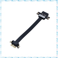 [R Q M U] PCIE X1 Extender 180 Degree Angle PCI-E 3.0 1X to X1 Extension Cable PCI-E X1 Riser Cable 