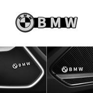 4pcs Car Speaker Stereo Horn 3D Emblem Decorative Stickers For BMW Performance M Power E90 E91 E92 E