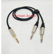 Canare Audio Cable 50cm-5mtr Jack Akai 6.5mm Stereo Male To 2 Akai Male