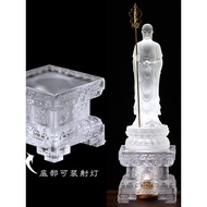 Glass Base Eight Auspicious Square Luminous Pedestals Buddhist Decorations Home Living Room Buddhist