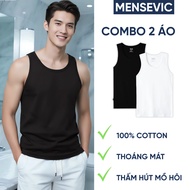 COMBO of 2 MEN'S SPORTS TRACK SHIRT 4-WAY STRETCH COTTON, COOL, BEAUTIFUL FORM CB2BLT01