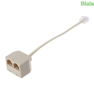 Blala Quality RJ11 Male Female Telephone Splitter Connector Adapter Plug Max Machine Wire Cat3 6P4C 