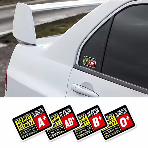 Blood Type Race Car Driver Helmet Decoration Motorcycle Front Fairing Stickers for Kawasaki Yamaha S