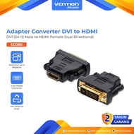 Vention Adapter Converter DVI (24+1) Male to HDMI Female Dual Directional Adapter DVI to HDMI - ECDB