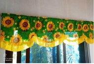 Sunflower Valancer curtain /geena curtain