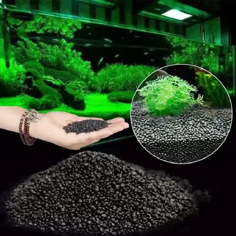 Fish Tank Water Grass Mud Plant Seed Soil Aquarium Bottom Sand Nutrient Soil Black Mud Water Grass T
