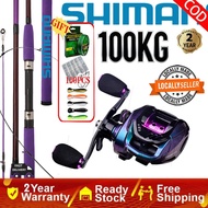 SHMANO Fishing Full Set Pancing Mancing Casting 1 Set Joran Pancing Set Fishing Rod Set Rod Casting