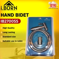 SYK IBORN IB2700SS Hand Bidet Sprayer Set SUS304 Stainless Steel Bathroom Hand Spray Semburan Bidet 