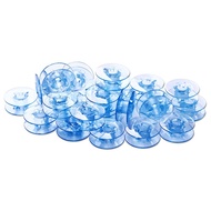 25pcs Plastic Empty Sewing Machine Bobbins Spools with Storage Case for Brother Janome Singer Elna (