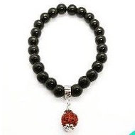 black bead with 5 face rudraksha bracelets