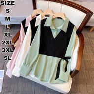 KEMEJA Amalia Women'S Shirt Vest Jumbo Women'S Work Shirt size S M L XL 2XL 3XL 5L