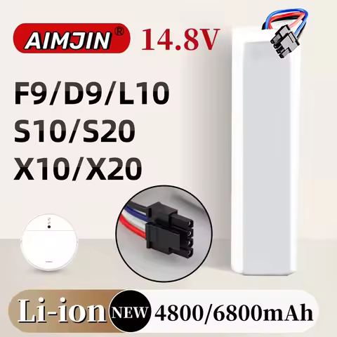 For Xiaomi Mijia X10+PLUS B101CN OMNI 1S and Dreame F9 D9 L10 Pro Plus S10 S20 X10 14.8V 4800mAh Swe
