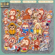 50 waterproof Monkey Cute Stickers for helmets, phones, laptops, guitars, suitcases. ST248