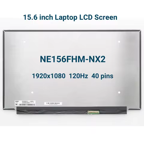15.6 120Hz Laptop LCD Screen NE156FHM-NX2 for DELL G15 G5505 G5510 G5511 G5515 IPS Display Panel FHD