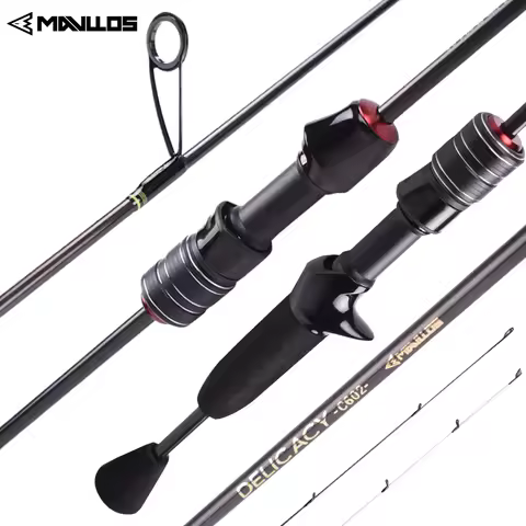 Mavllos DELICACY L.W 0.6-8g UL Fishing Rod Casting Spinning Rod Ultralight Carbon Fiber Hollow + Sol