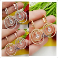 REPLIKA Swaroski hanging earrings, hanging diamond earrings, diamond replicas | VR EARRINGS