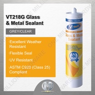 VT218C  Pengedap Logam & Kaca ( jelas ) | Neutral Silicone For Roof Gaps | Silicon For Metal Roofing