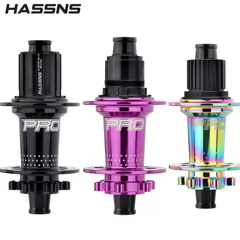 HASSNS PRO7 Bicycle Hub 24/32 Hole 120T Six Jaw THRU 12X142 HG/XD/MS 4 Sealed Bearings for SHIMANO M