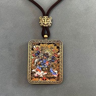 (唐卡)手绘唐卡扎基拉姆前世今生四大护身符(唐卡)(Thangka) hand-painted Thangkazakiram past life today20260307