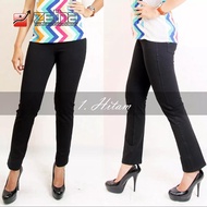 [BISA COD] CELANA ZETHA HITAM KATUN / LEGGING ZETHA / CELANA KANTOR