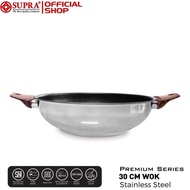 Supra Stainless Steel Wok 30cm Premium