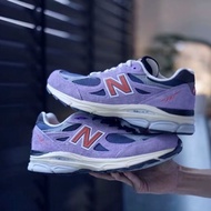 New Balance 990 v 3 "Teddy Made"  Fashion retro casual running shoes for men and women, light purple and beautiful