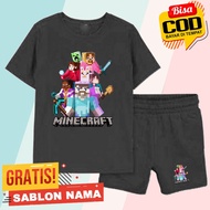 Minecraft Movie Kids T-Shirt Set Minecraft Movie Boys & Girls Outfit/
