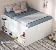 A12127床架 多功能衣帽間 高低床 榻榻米 儲物床兒童衣櫃床（包運送）