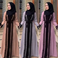 Naomi Dress Terabaru 2022 Simpel Modern Modern Muslimah Gamis Dress Import Ori