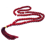 Muslim Fashion Tasbih 99 Original Crystal Red Marjan Dark CoraL Quality AAA Islam Czech Crystal Stone