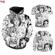 Hx Ahegao Hentai Funny 3D Print T-shirts Sweatshirt Hoodie