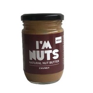 เนยถั่วลิสง ผสมอัลมอนด์ วอลนัท เมล็ดทานตะวัน อินทผลัม หวานน้อย (Chunky) I’m Nuts