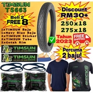 ♕Free gift 8 TIMSUN TS663 tube tire Size 18 250-18 275-18 2.50-18 2.75-18 Motor bunga sotong RXZ✷
