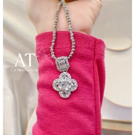 Cute and cute 4-leaf clover pendant necklace - AT Cai Jewelry Shop