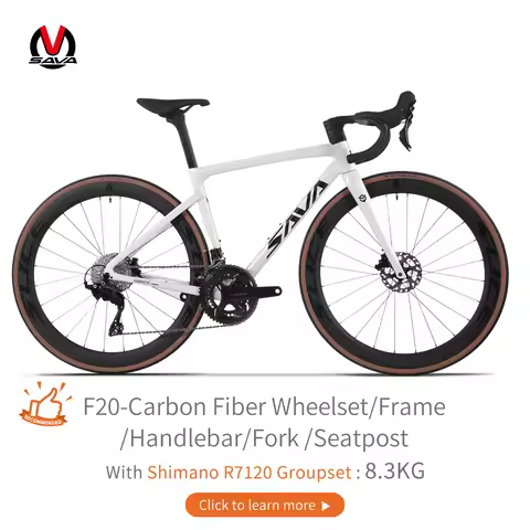 SAVA F20 Full Carbon Fiber Road Bike 24 Speed Road Bike Race Bike with SHIMAN0 105 R7120 with CE+UCI