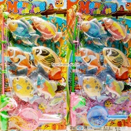 TGA Fishing Let's B1163 Fishing Toy 6 Magnetic Fish Net Fishing Rod Fishing Game