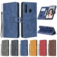 [Woo Fashion Case] Huawei P30 Lite เคสหนังพลิกสำหรับ Funda Phone P 30 Pro P20 P30lite P40 E Cover