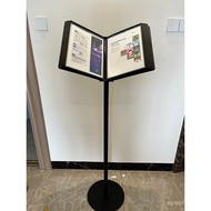 Stand Promotional Recipe Display Stand Loose-leaf Information Stand Flip Display Card Floor-standing
