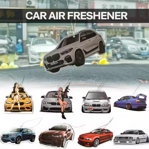 Newest Car Air Freshener Hanging Auto Rearview Mirror Perfume Pendant Solid Paper JDM For BMW F30 E4