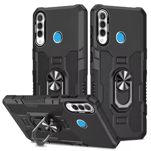 For Huawei P30 Lite Case Shockproof Armor Ring Stand Bumper Back Cover For Huawei P30 Lite P30Lite P