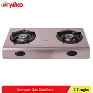Niko Kompor Gas 2 Tungku Gold Plated NK-888