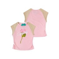 DADDY | Tudor Rose Top 粉色玫瑰嬰兒短版上衣，甜美可愛。