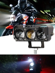 ไฟสำหรับงานรถยนต์, ไฟหน้าจักรยานยนต์ LED สองสีขนาดเล็ก, ไฟสำหรับขับรถ, ไฟหมอก, ไฟหน้าจักรยานยนต์, ไฟ