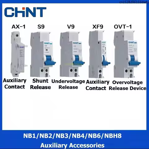 CHNT AX-1 AX-5 AX-6 XF9 XF9J Alarm Auxiliary Contact S9 Shunt V9 Under Vottage OVT-1 OVUT-1 Release 